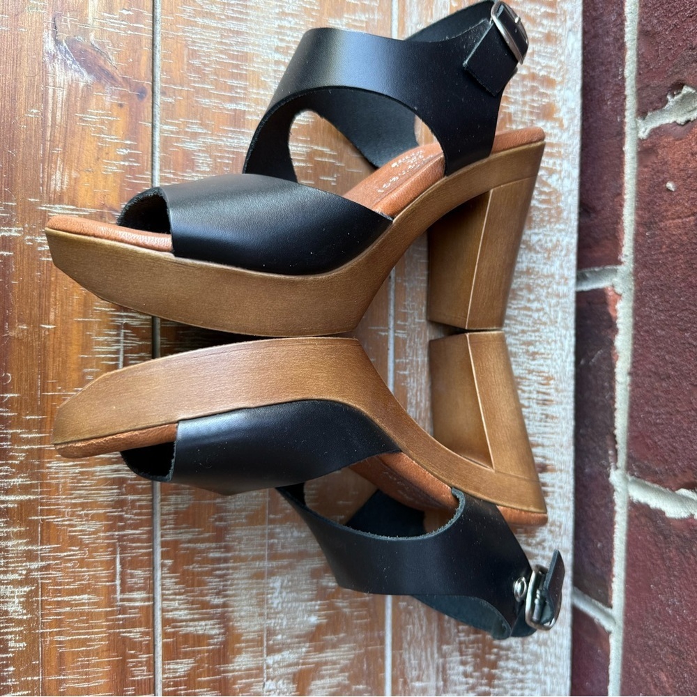 Eric Michael Leather Platform Sandals - image 6